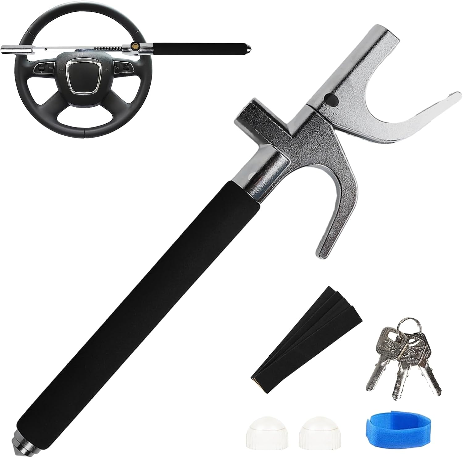 ANALIM Steering Wheel Lock AntiTheft Car Device, Universal