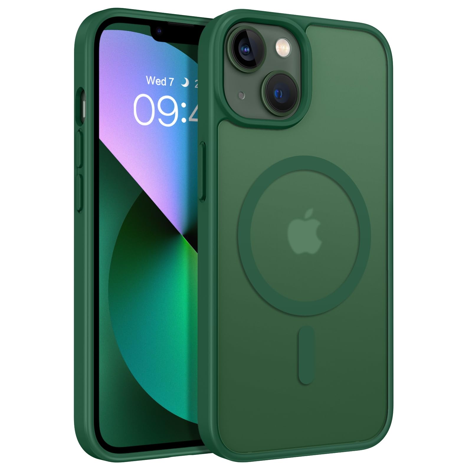 BENTOBEN for iPhone 13 Phone Case and iPhone 14 Magnetic Case [Compatible with Magsafe] Slim Translucent Matte Design Shockproof Bumper Drop