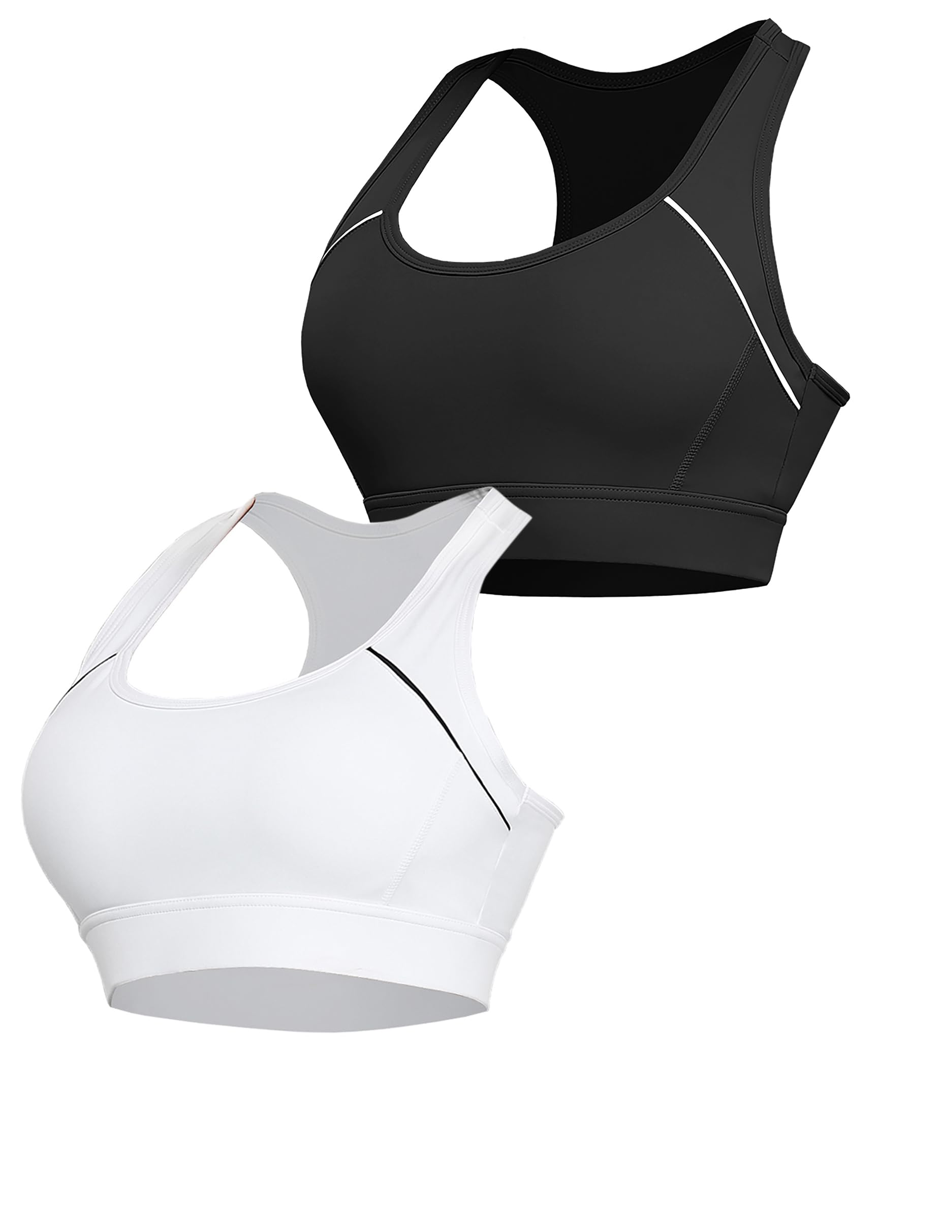 Irdcomps Damen Sport BH ohne Bügel Starker Halt Bras Sports Brüste mit Racerback für Fitness Yoga Joggen