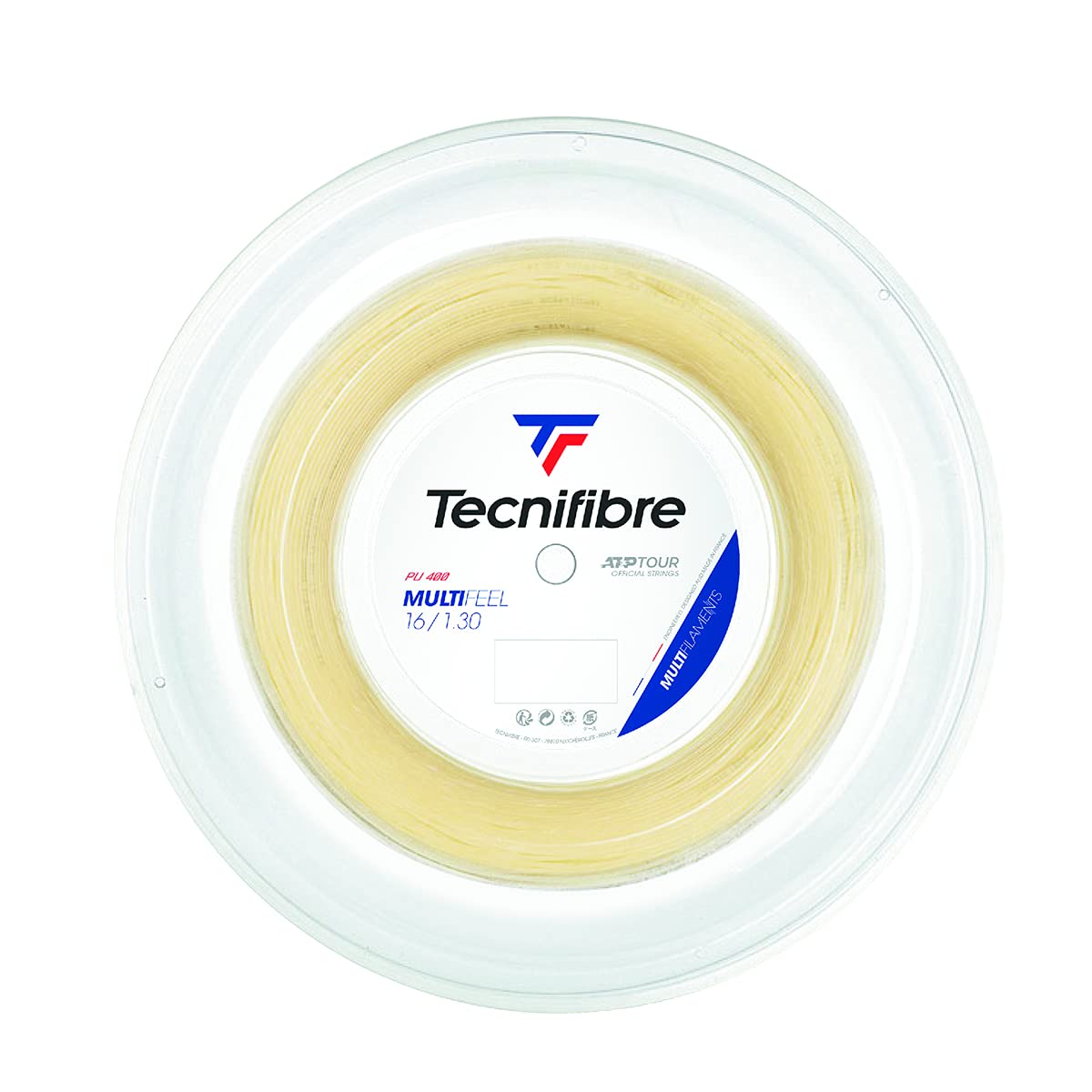 Tecnifibre Multifeel Tennis String 1.30mm Natural - 200m Reel