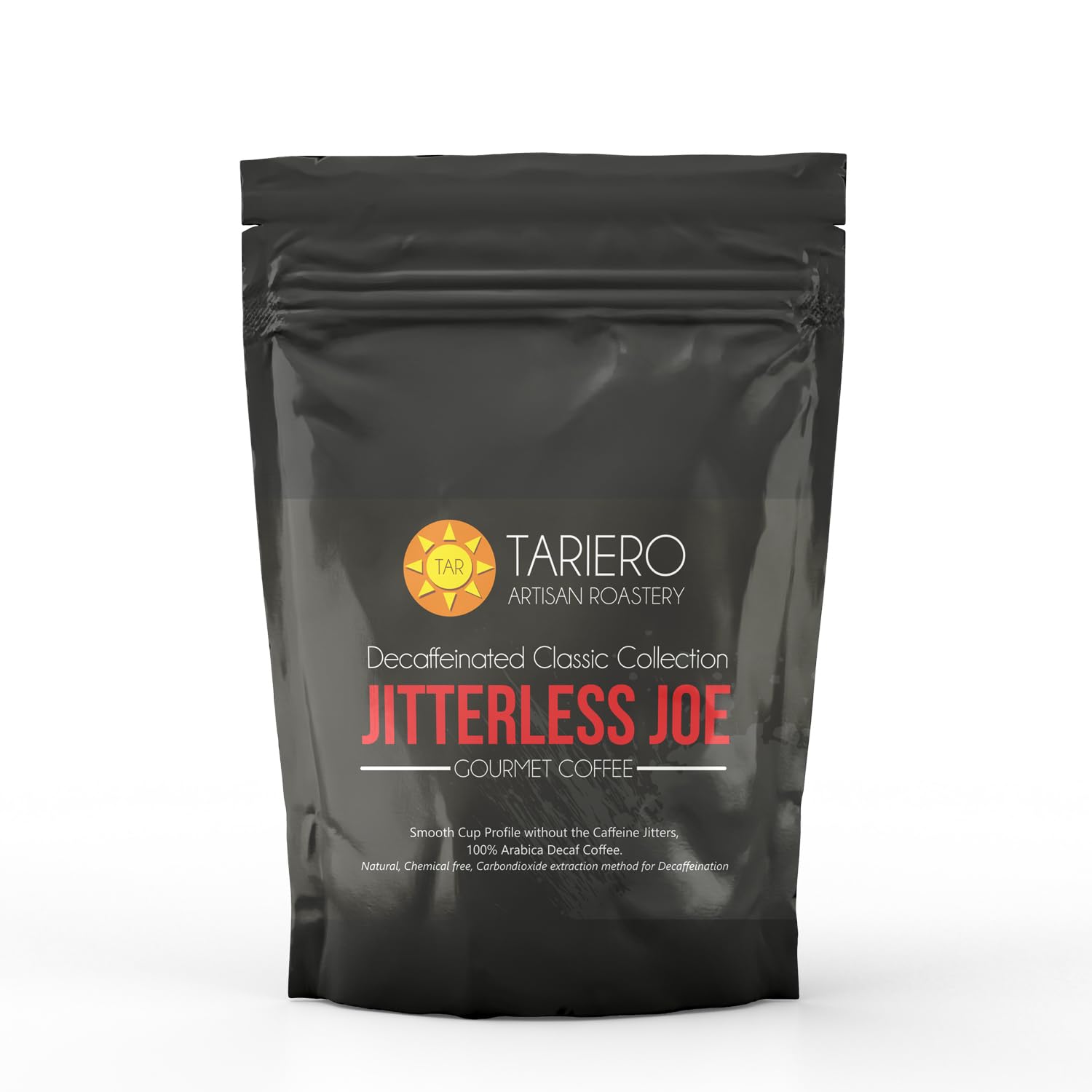 Tariero Jitterless Joe - Pure Arabica - Lo-Caffeinated | Medium Roast | Medium Grind Pack of 3 100g