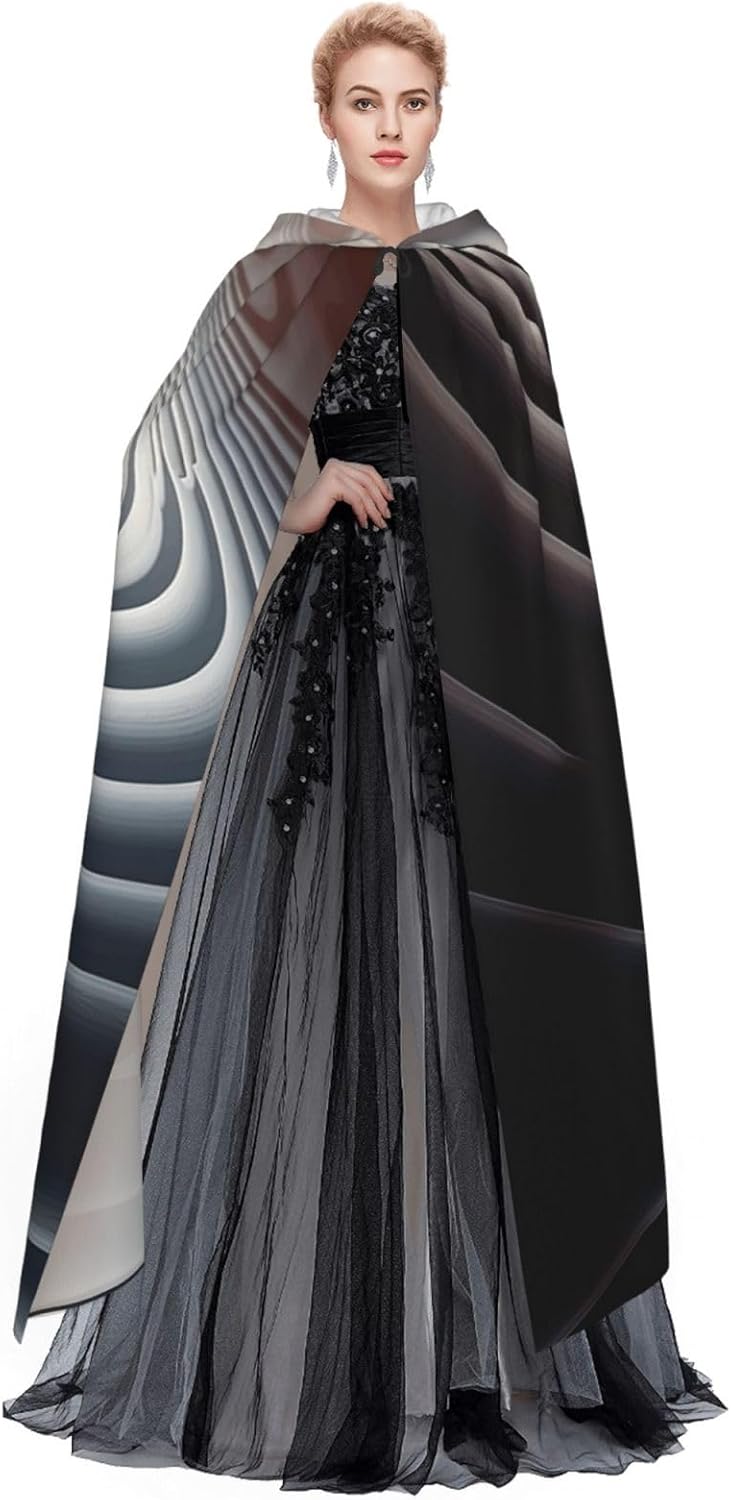 Orbit distortion Unique Darkness Poncho Shawl - Customizable Wearable Blanket for Women, Perfect Halloween Costume Accessory, Knight, Akatsuki, and More