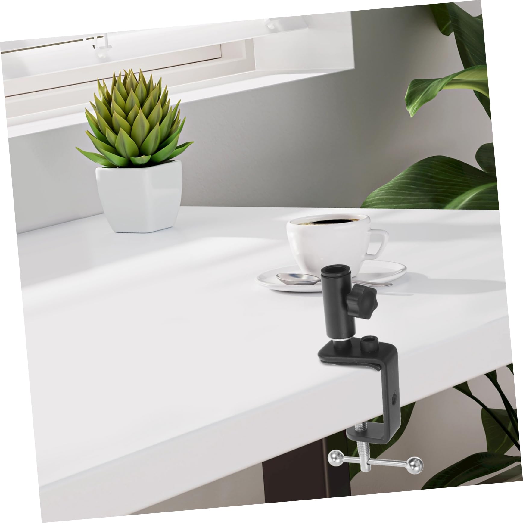 HEMOTON Strong Construction Desk c Clamp Microphone Desk Stand over The Table Rod Stand Clamps