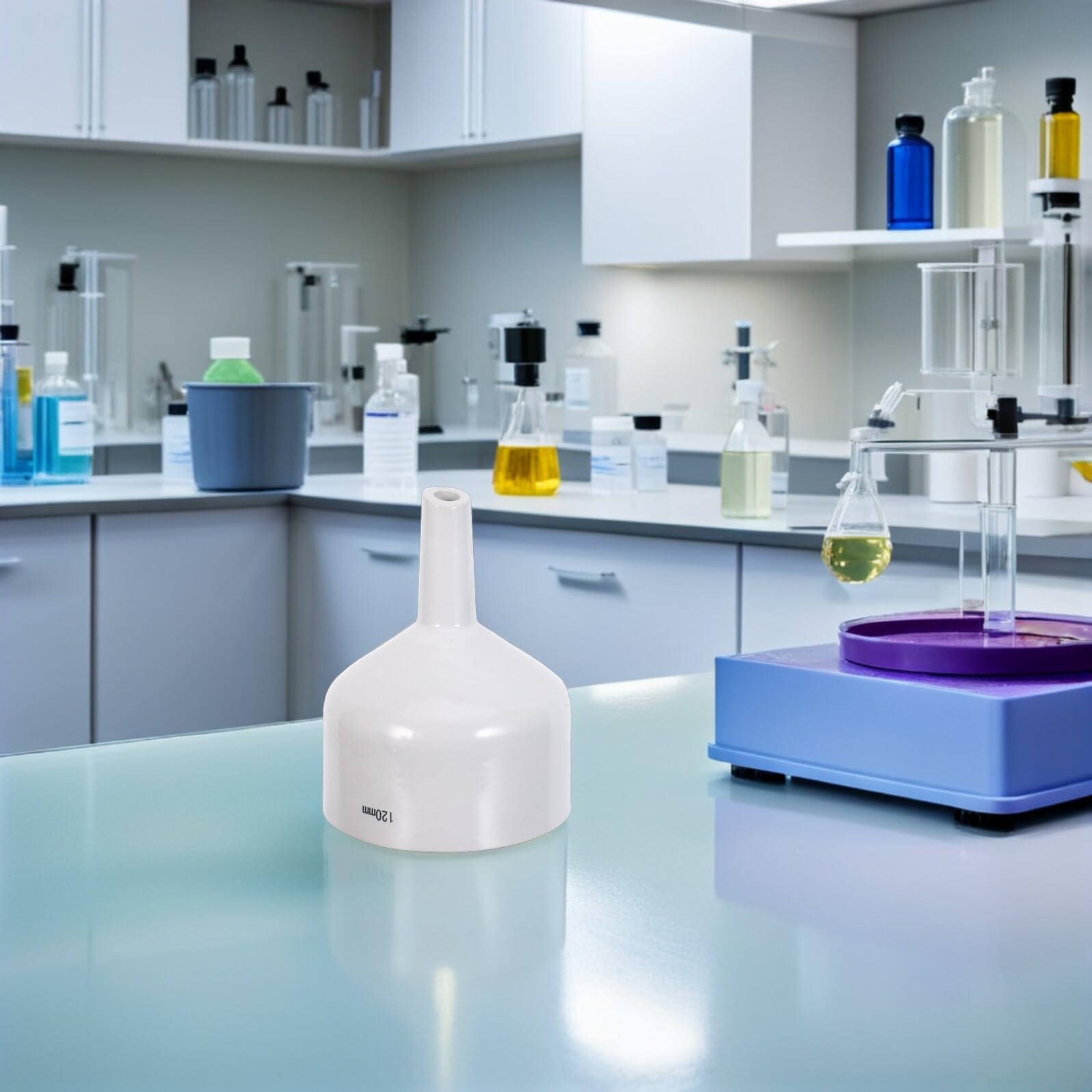 Ipetboom Embudo Buchner de Porcelana para Filtración de Laboratorio Material Químico de Alta Pureza Diseño Optimizado para Flujo Multifuncional para Cocina y Laboratorio