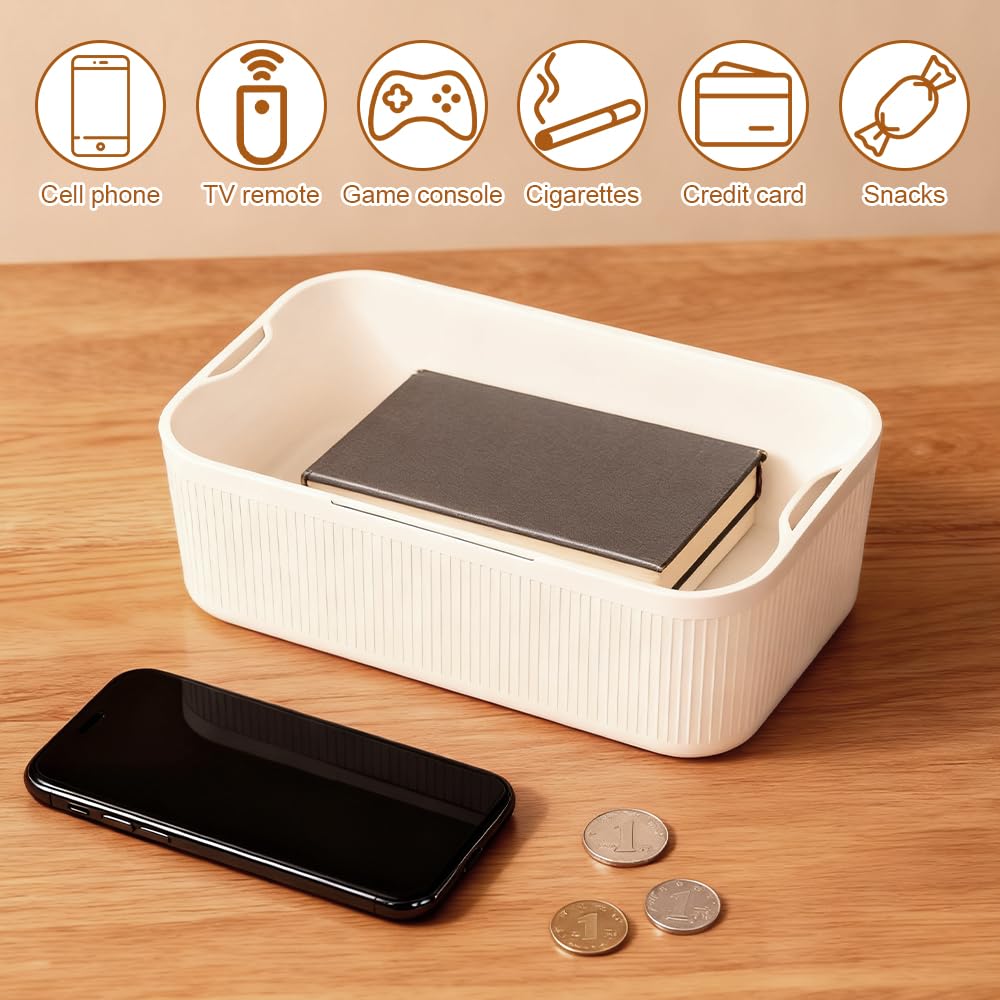 Caja de Seguridad con Temporizador, 23.9 * 13.1 * 9.6 cm Caja de Autodisciplina, Timed Phone Lock Box, Caja de Bloqueo Temporizada para Teléfonos, Videojuegos, Aperitivos