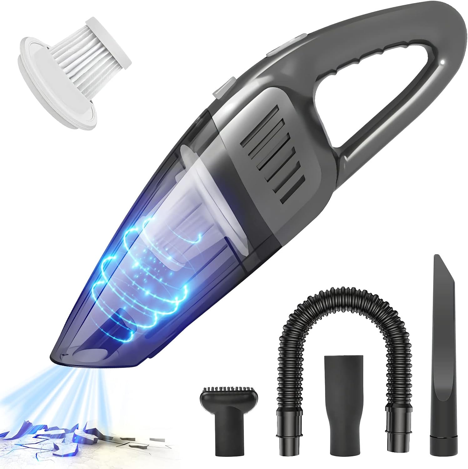 Handheld Vacuum Cordless Car Vacuum Rechargeable Vacuum