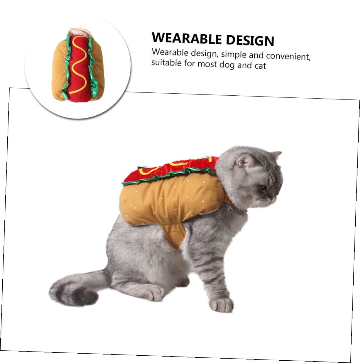 VALICLUD Disfraz Plegable para Mascotas Talla L Ropa Única para Perros y Gatos Accesorio Navideño para Fiestas y Fotografía Decoración de Halloween y Navidad Prenda Cómoda y Fácil de