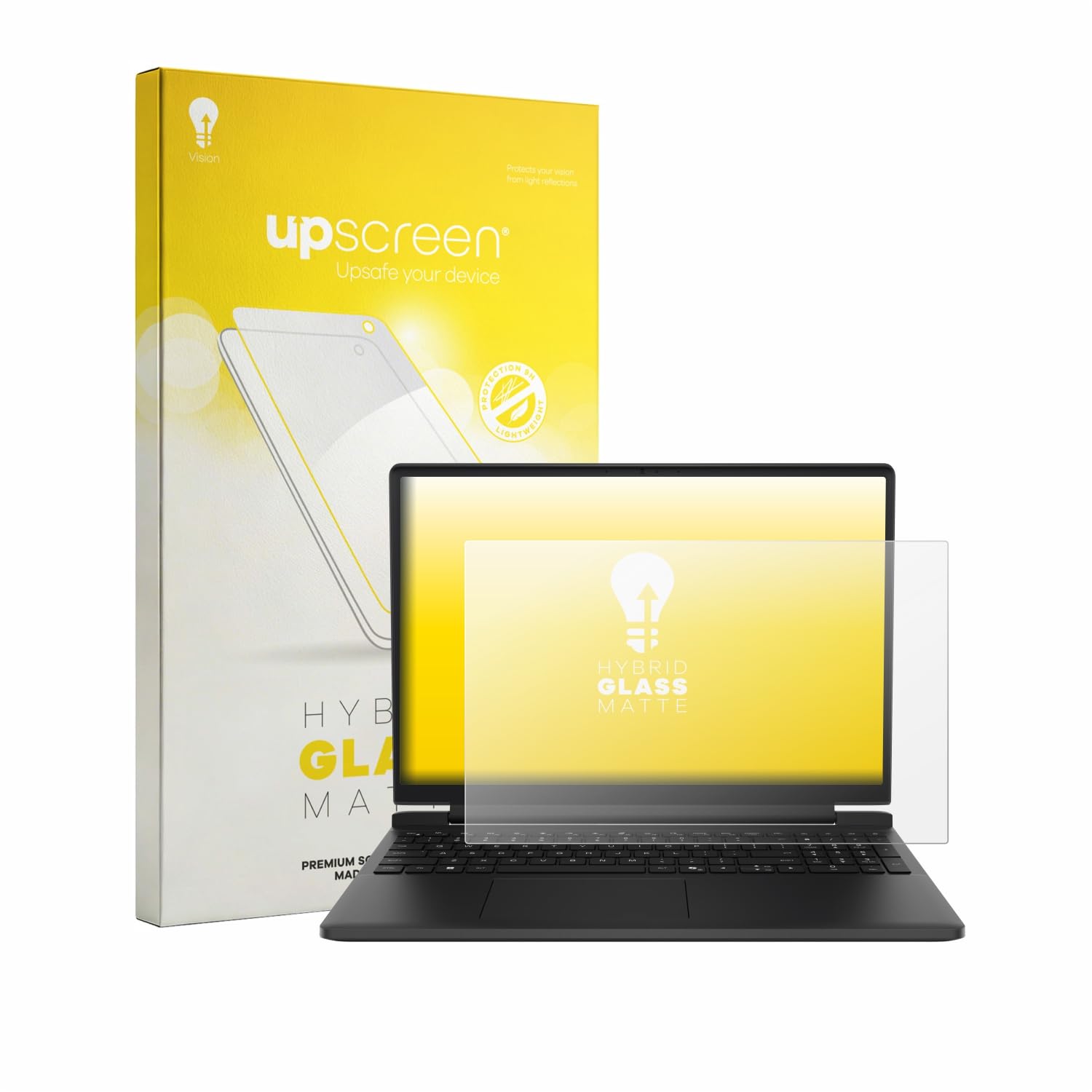 upscreen Lámina Cristales para Dell Alienware 15 DA15260 | , Mate Protección Pantalla Made in Germany, Anti-Reflejos 9H Dureza Hybrid Tempered Glass