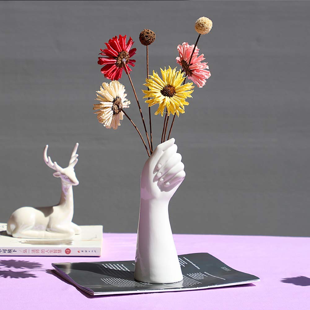 Support plantes à air en céramique blanche pour sublimer vos petits espaces