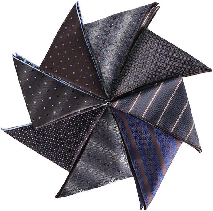 Patterned Men's Business Suit Pocket Square British Small Wedding Handkerchief Silk Scarf