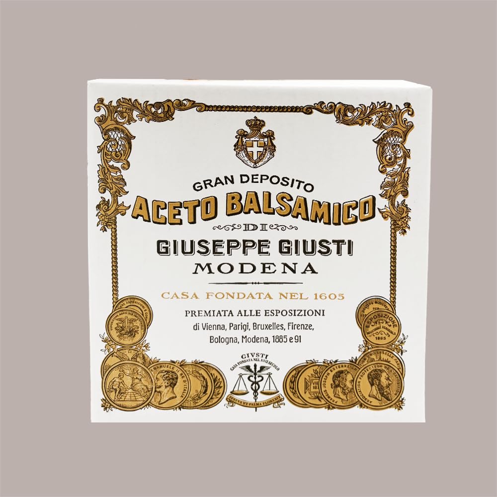 Cofanetto Regalo Set 6 Bottiglie Aceto Balsamico Giusti 100 ml Lucgel