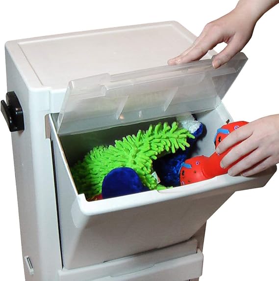 Richell Pet Stuff Tower for Food Storage | Richell Pet Stuff Tower: Ideal for Cats and Dogs. Max Load Capacity 8.8lbs, Includes Foot Pedal and Food Scoop!