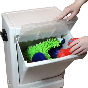 Richell Pet Stuff Tower for Food Storage | Richell Pet Stuff Tower: Ideal for Cats and Dogs. Max Load Capacity 8.8lbs, Includes Foot Pedal and Food Scoop!