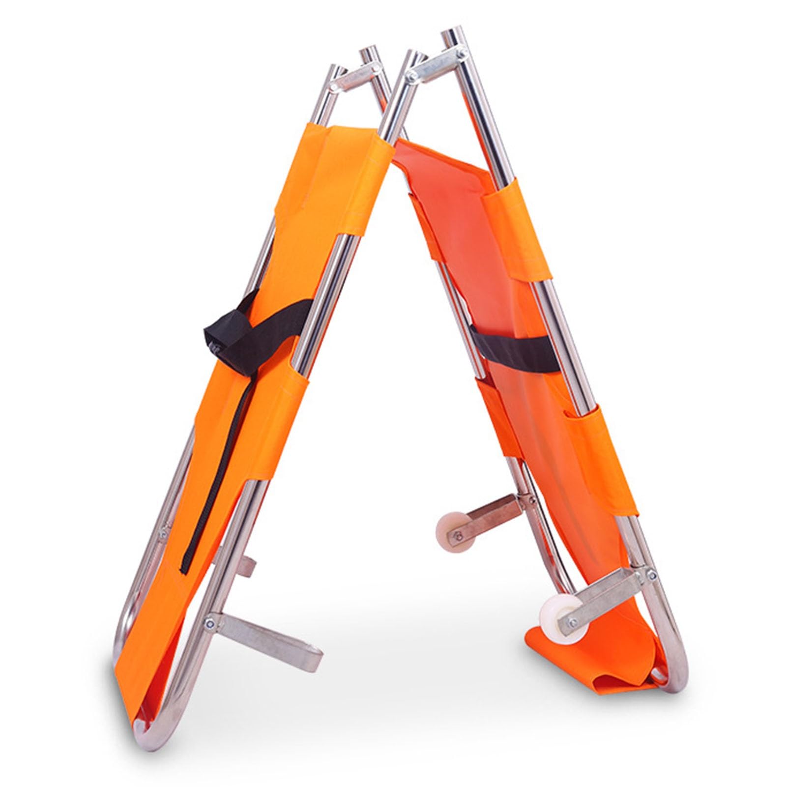 SGKOMN Portable Emergency Rescue Stretcher, Medical Stretcher, Emergency Litter Stretcher Two Safety Belts-Emergency Rescue Stretcher Ambulance Stretcher, Lightweight, Orange