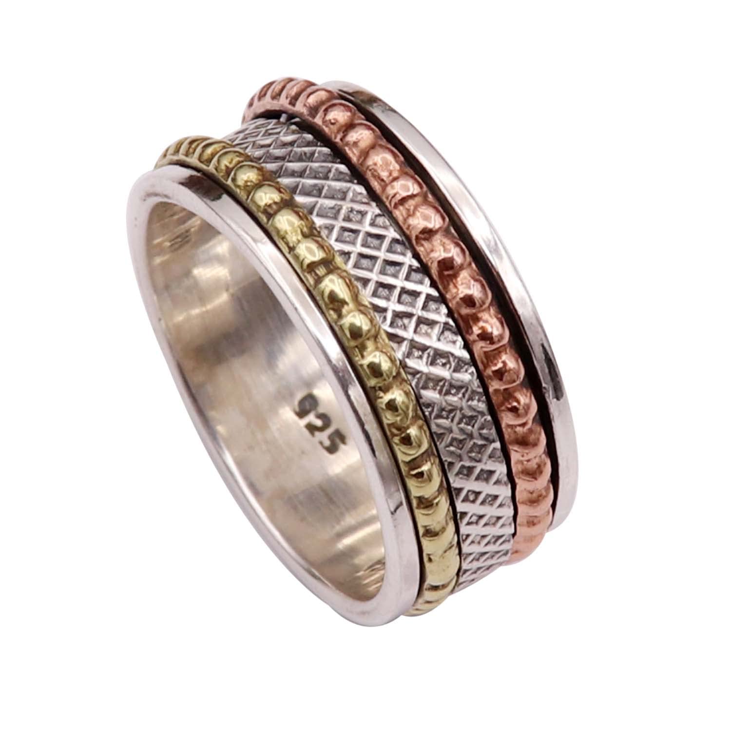 Spinner Ring Men & Women Spinner Ring 925 Sterling Silver Spinner Band Ring All Size Spinner Meditation Ring Gift Item Handmade Jewerly ISR14