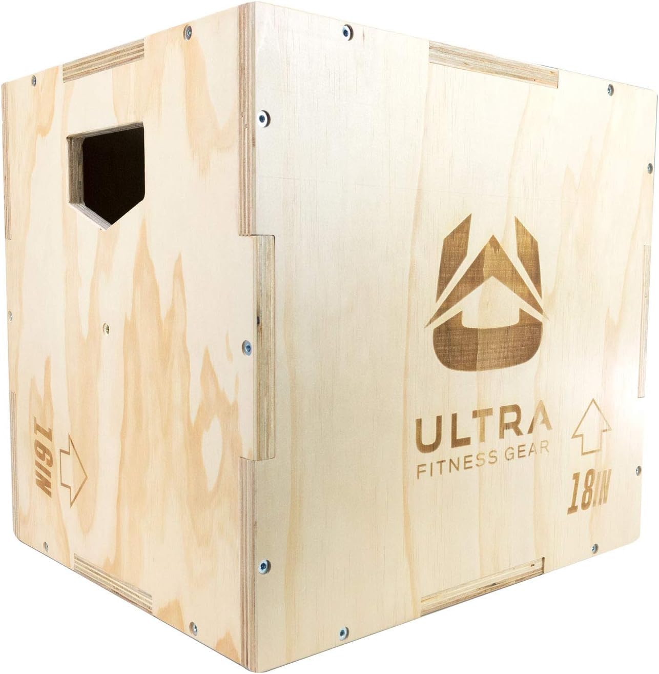 Caja pliométrica de madera 3 en 1 para salto, entrenamiento de artes marciales mixtas.