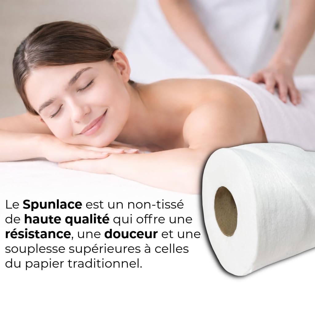 Drap Examen Medicaux Tissu Non Tissé - 6 Rouleaux - Papier Table Massage