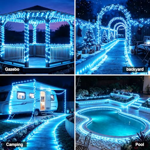 39-ft Slyuexu 100-LED Solar Rope Outdoor String Lights (Various) $6.99 + Free Shipping w/ Prime or on $35+ + 50% Off Code PV4IY7A7 Prime - image 7