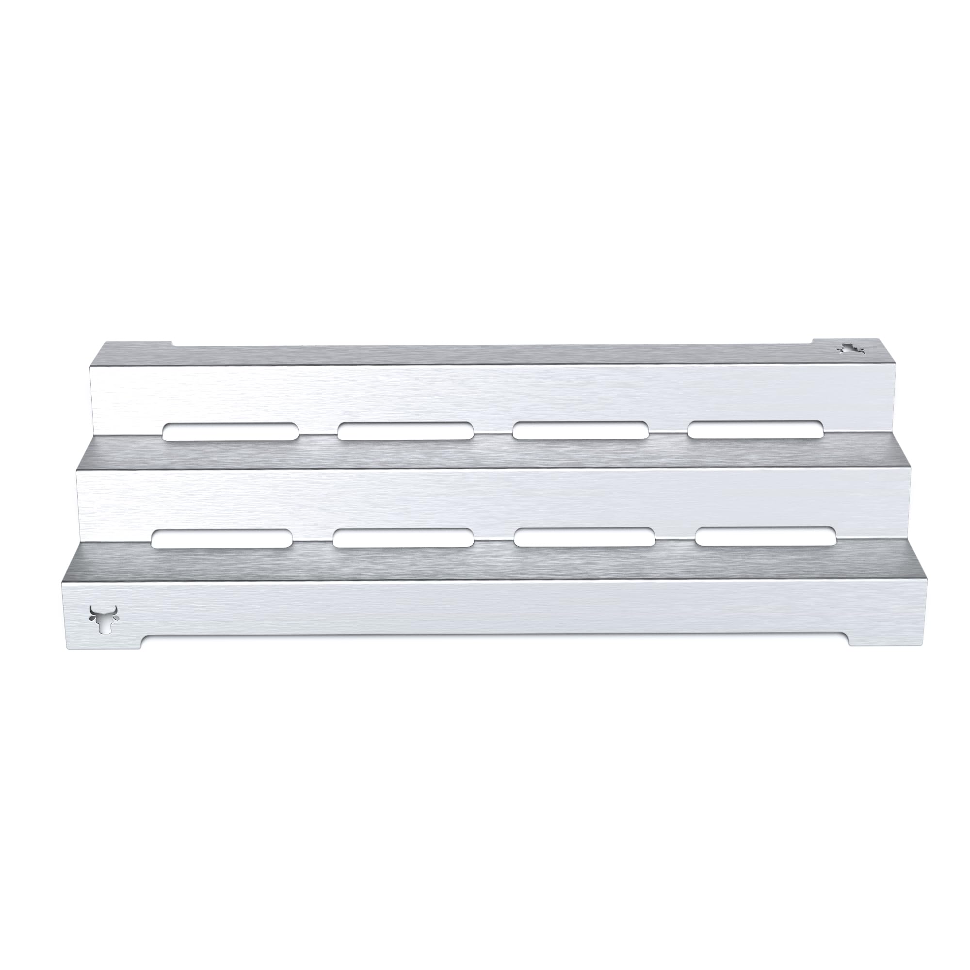 tuning-art GA20 Gasgrill Brennerabdeckung Edelstahl kompatibel mit Napoleon LEX485 | LEX605 | LEX730 | Brennerschutz | Passgenau, Farbe:4er Set Matt Bulle