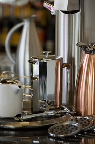 Miniatura 2 de Service Ideas PDWSB1000PS Prensa francesa, 12 lados, doble pared, acero inoxidable, 33.8 onzas, acabado pulido