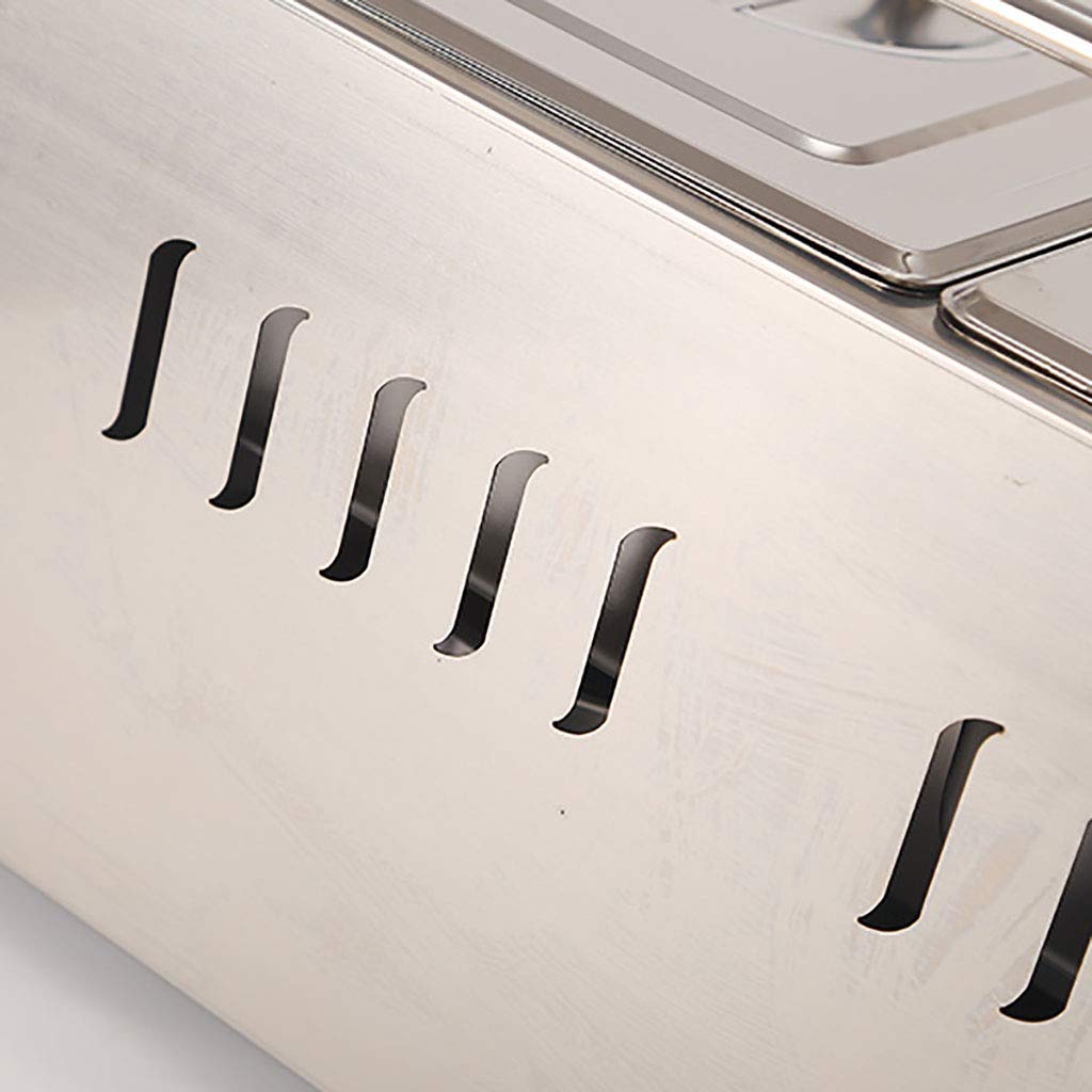 Freidora A Gas De Acero Inoxidable - 6L / 12L De Gran Capacidad Con Encendido Electrónico - Comercial