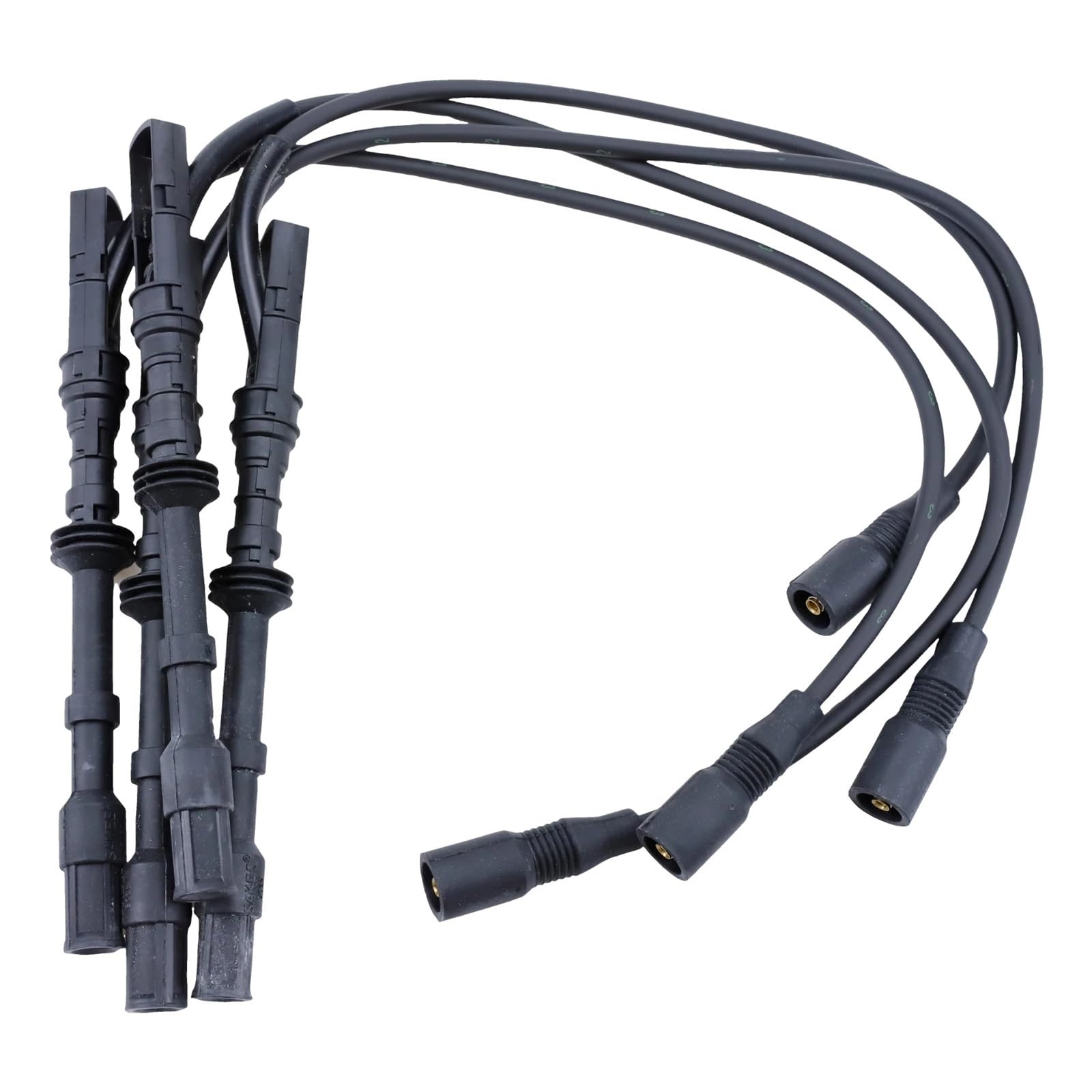 Juego de 4 Cables de bujía de Encendido para VW Golf 4 1.8L 2003-2010 y Bora HS Hatchback 1.8L 2006-2008. Accesorios para automóviles.