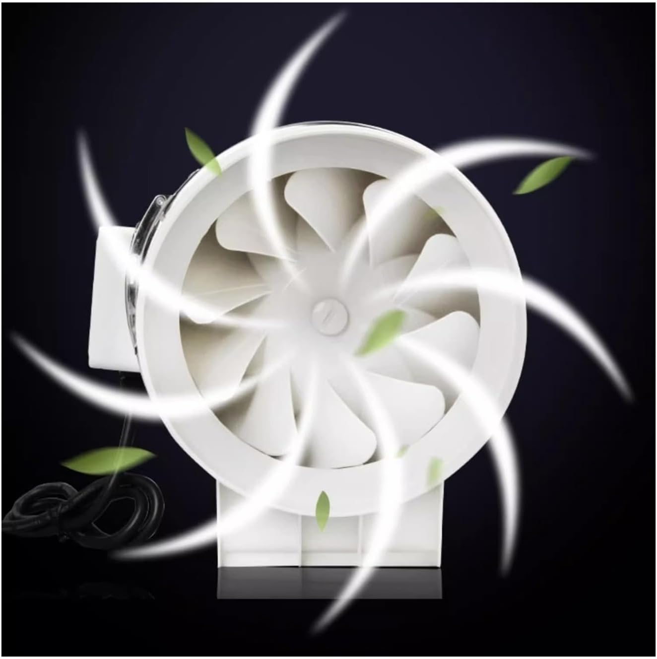 Exhaust Fan, Powerful Kitchen Bathroom Exhaust Fan Pipeline Oil Fume Extractor 3/4/5/6/8 Inch Duct For Household Ventilation for Greenhouse, Basement(5inch 45W)