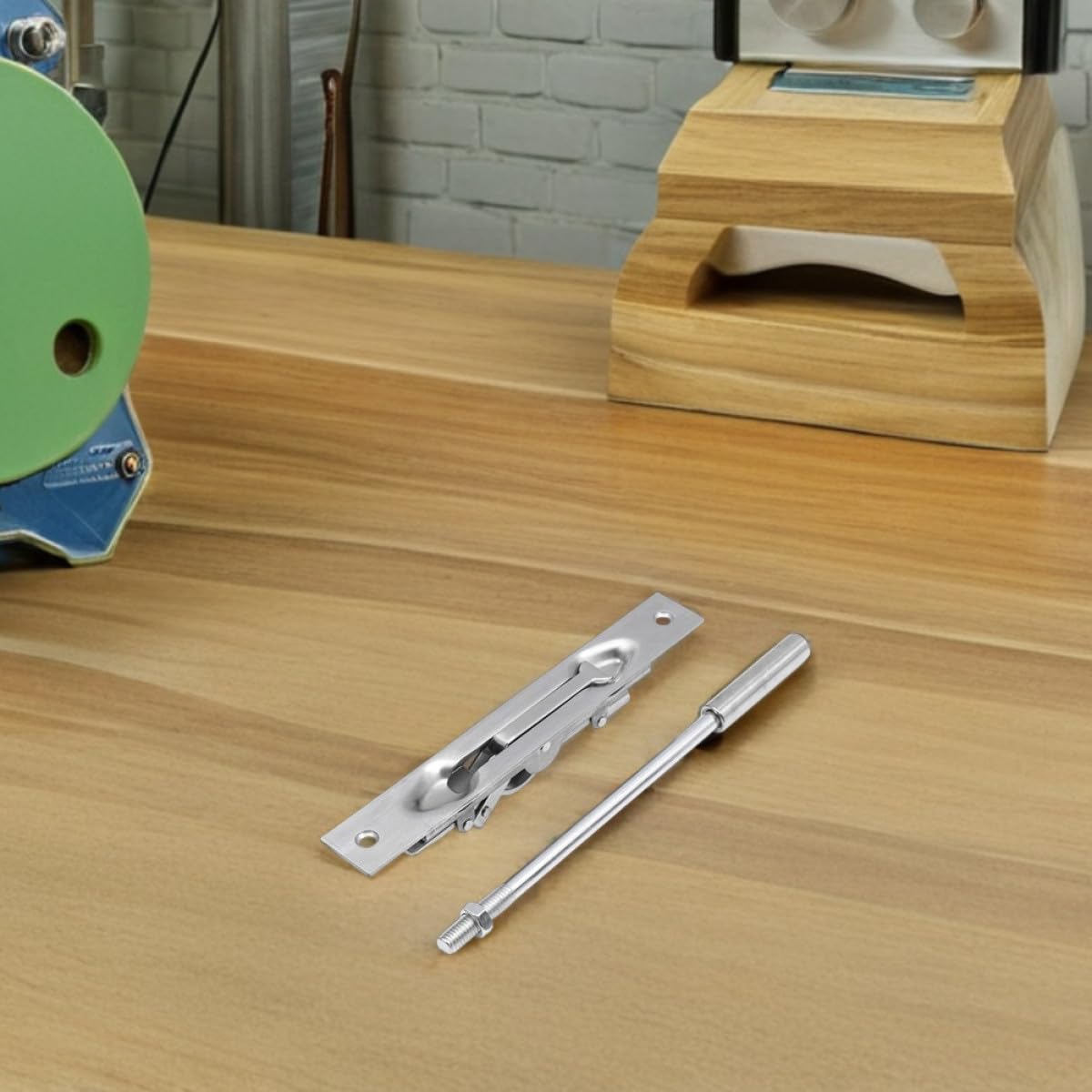 Set 2 Chiavistelli per Porte in Acciaio Inossidabile Argento, Design Comodo ed Estetico, Adatti per Porte Composite Doppie Francesi in Magazzini e Negozi