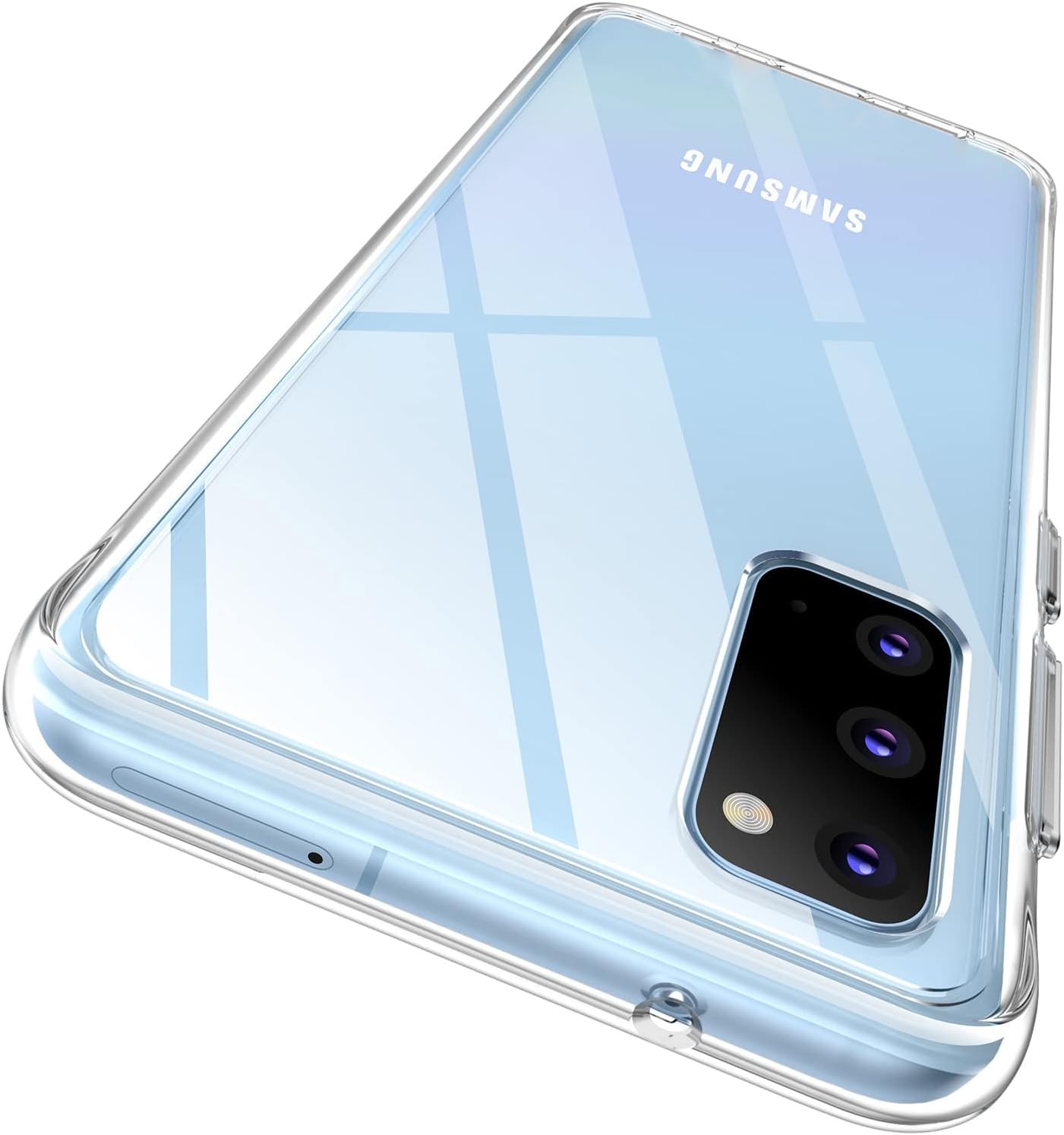 PRIMEZILLA for Samsung Galaxy S20 Case 4G/5G, Diamond Clear Designed, [Military Drop Protection] Hybrid Shockproof Bumper Transparent Phone Case for Galaxy S20 (Galaxy S20 4G/5G 6.2 inch)