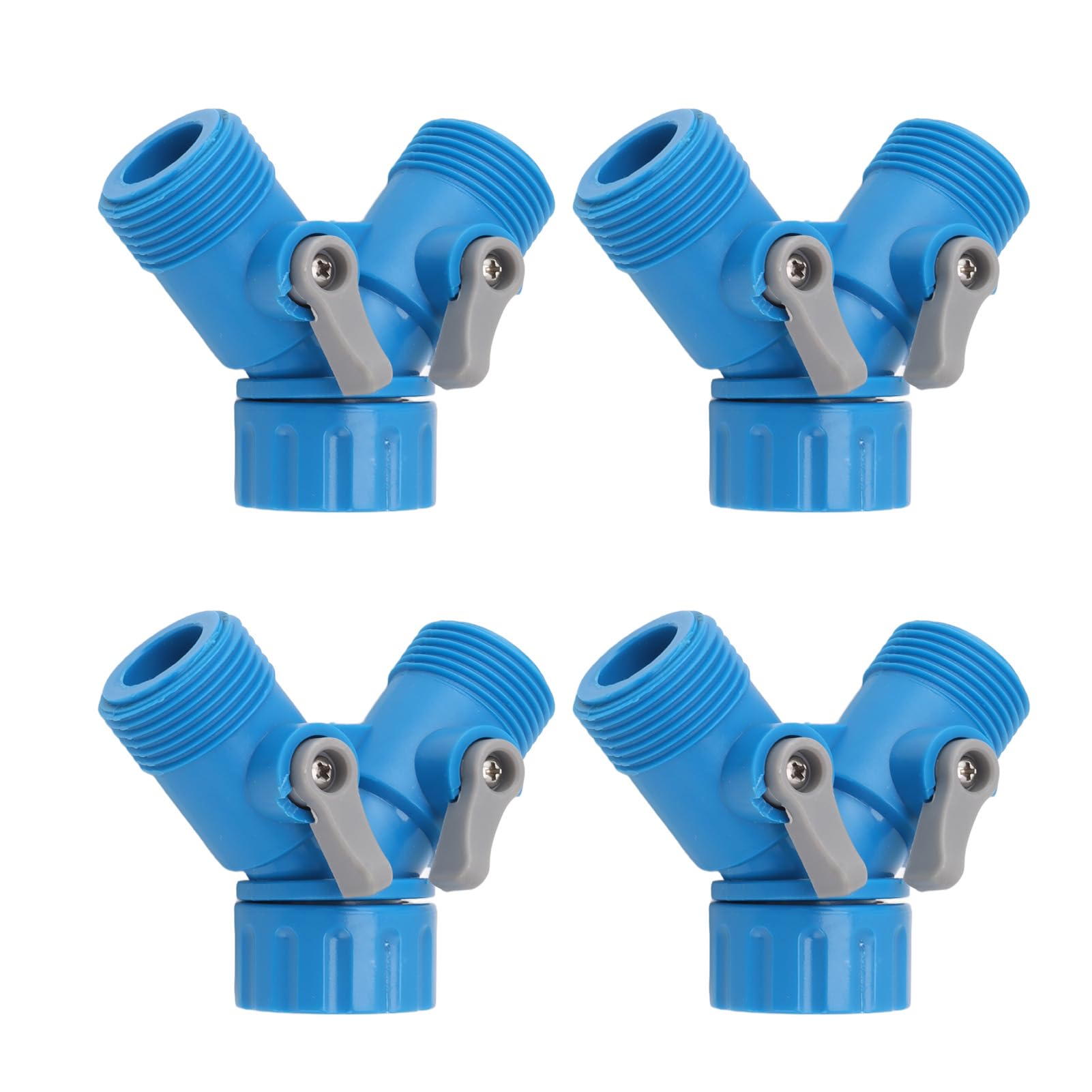 Répartiteur de tuyau d'arrosage flexman à 2 valves bleu