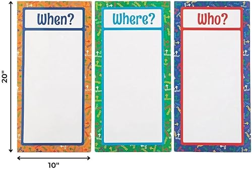 Miniatura 2 de Fun Express - Juego de Pstr de borrado en seco religioso Do You Know - Papelería - Suministros de oficina - Suministros para el aula - 6 piezas