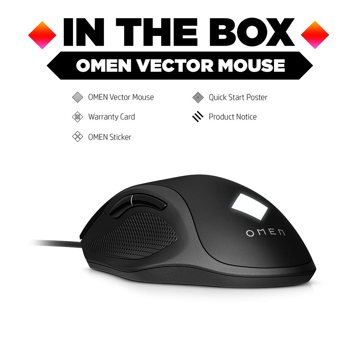 Souris HP 8BC53AA Noir 16000 dpi