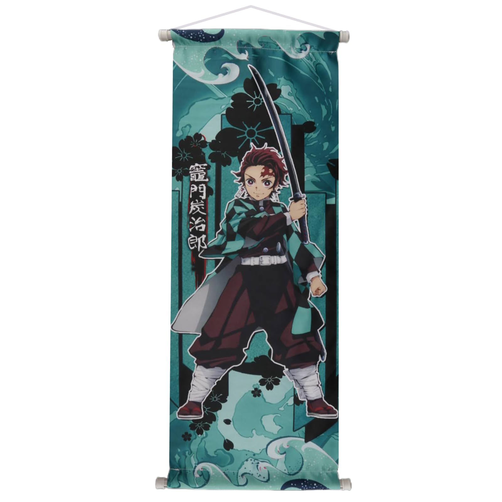 Wirhaut Demon Slayer Scroll Poster, Anime Artistic Wall Decor Piece, Traditional Japanese-Style Wall Art for Living Room or Bedroom Poster — image 1