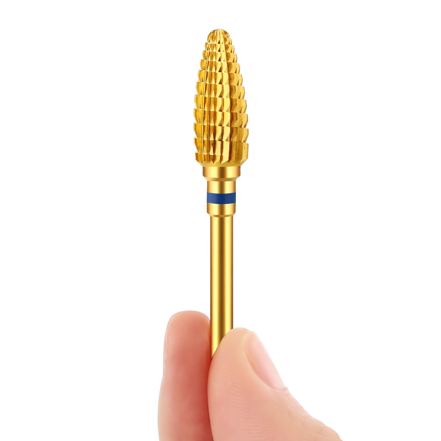 JCMaster® Punta professionale forma conica per Fresa per Unghie In carburo di tungsteno Ideale per Manicure, Pedicure, Rimozione Gel, Semipermanente, Acrilico, Nail Art Grana Medium