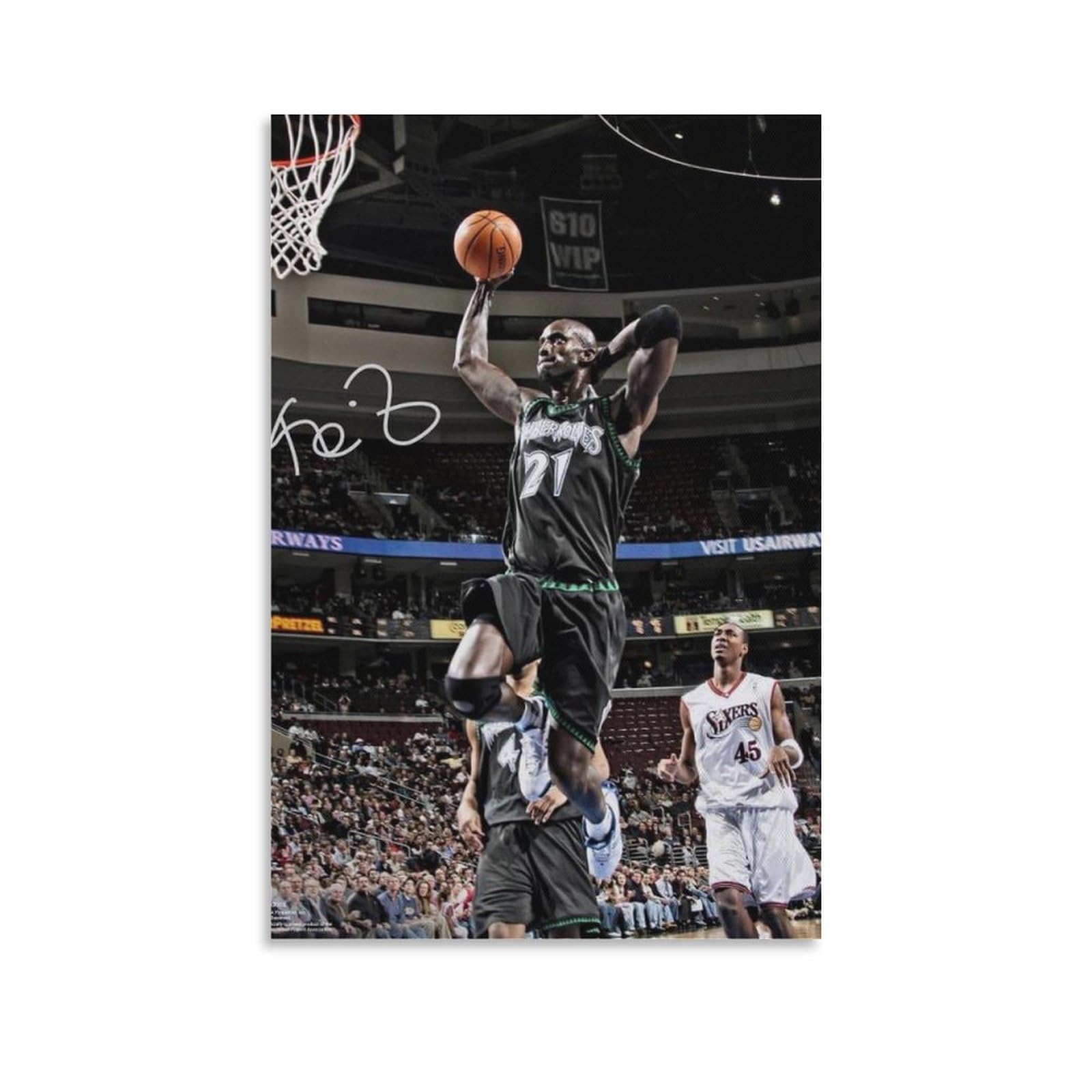 ASUIU Kevin Garnett Canvas Poster Picture Print Canvas Poster Wall Paint Art Posters Decor Modern Home Artworks 16x24inch(40x60cm)