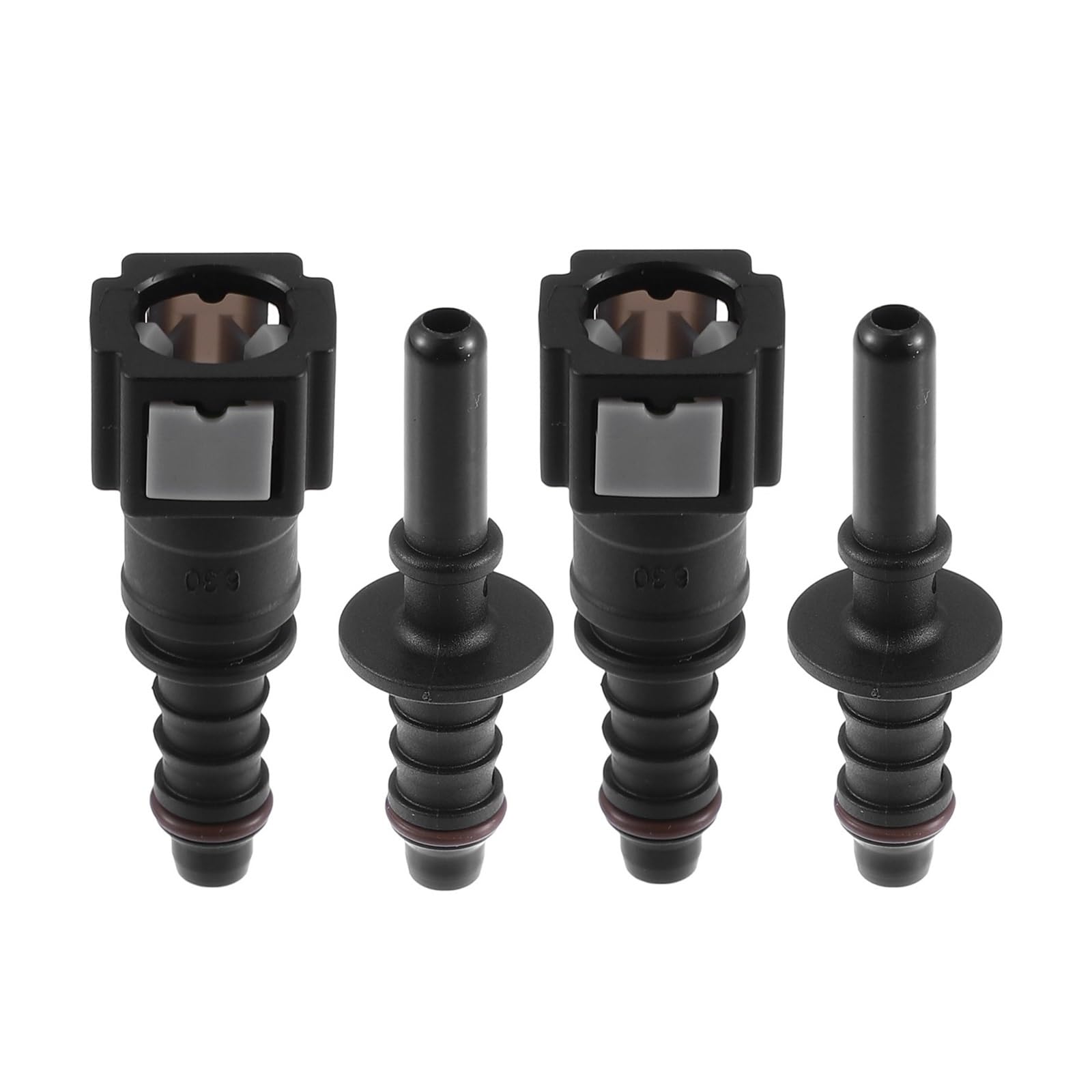 Uidjivds 6.3Mm-8Mm Fuel Injector Nozzle 4Pcs 6.3Mm 7.89Mm 8Mm 10.5Mm Fuel Line Hose Quick Release Connector Disconnect Coupler Fuel Injector(6.3Mm-8Mm)