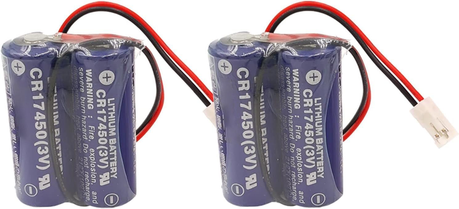 CR17450-2WK27 / D80UB016170 3V Replacement PLC Battery 2*CR17450 Battery Pack for 2CR17450 3V