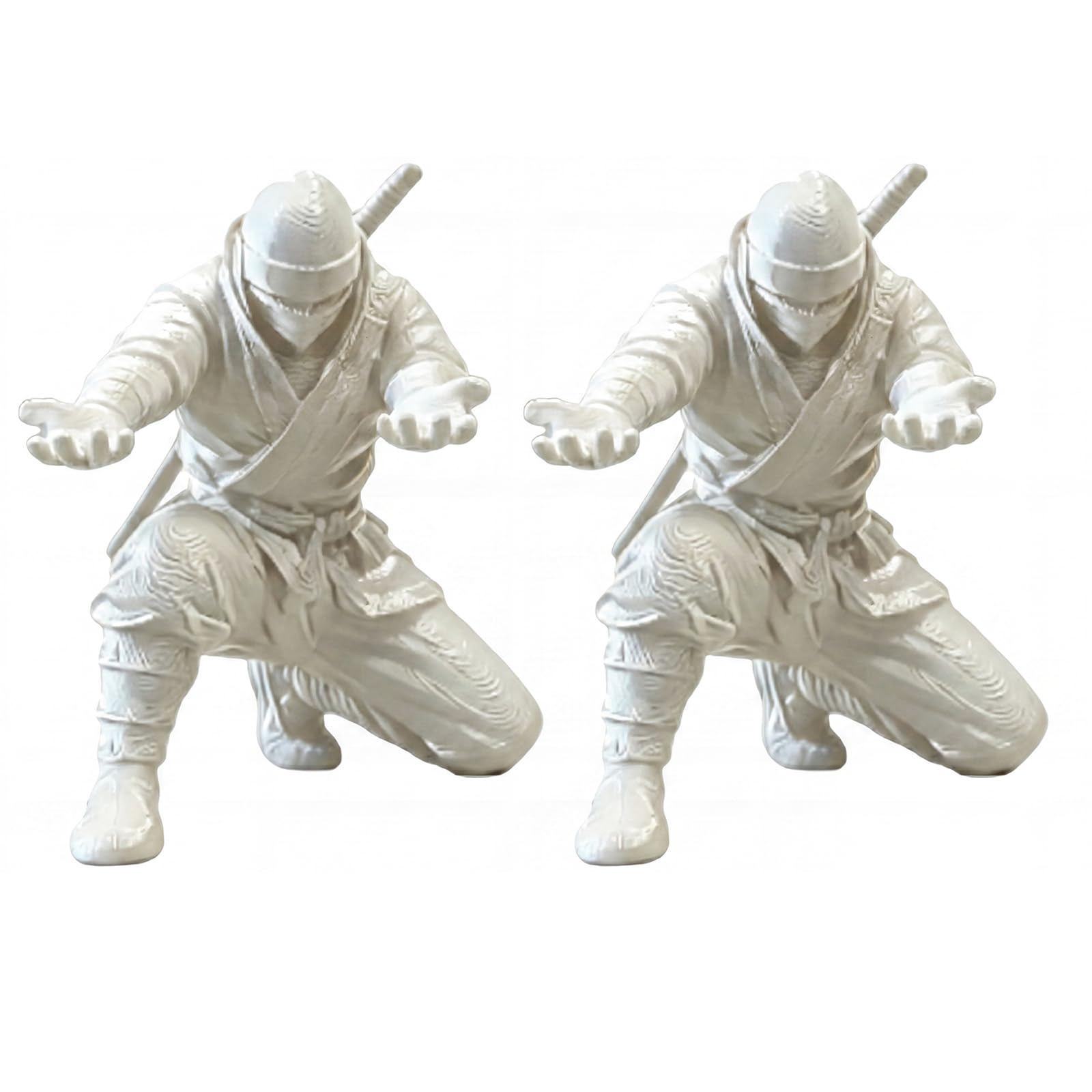 Introti Creative Fun Desktop Decor 3D Printed Ninja Pen Holder Desk Organizer Desk Pen Stand Organizer for Office Home Decor