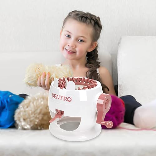 Miniatura 2 de YIMORIA Sentro - Máquina de tejer rotativa para adultos y niños, inteligente de 22 agujas, adecuada para principiantes, calcetines eficientes de