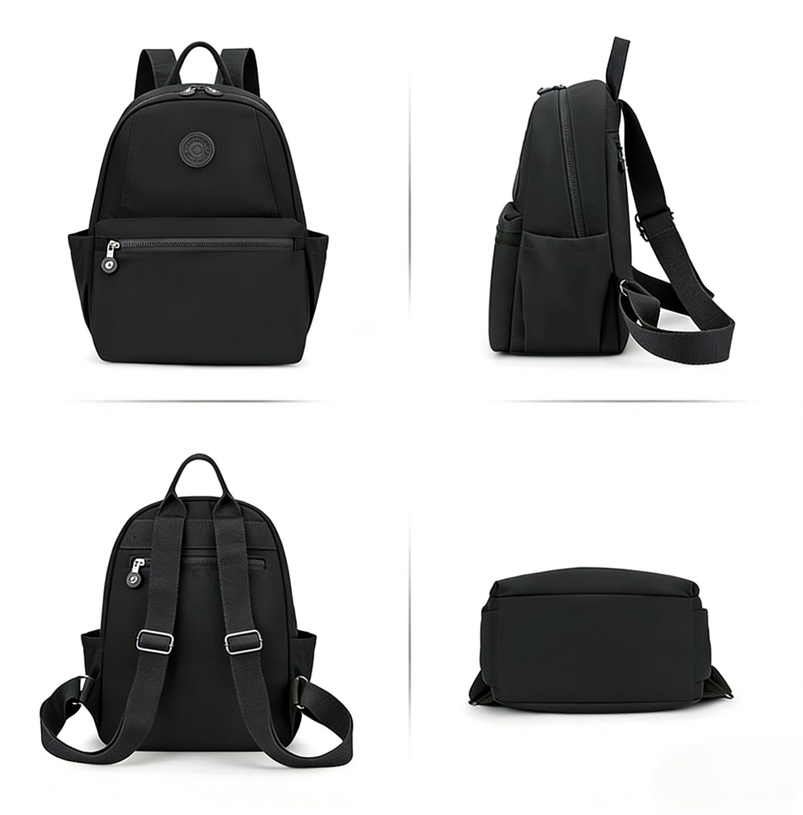 Mochila Pequeña Mujer Mini Mochila Mujer Casual Bolso Mochila Impermeable Nailon Mochila de Viaje Mochila de Escuela