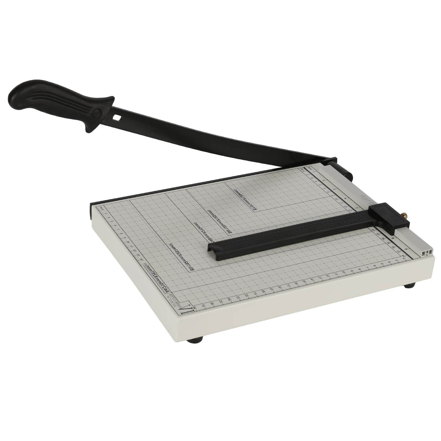 Cortadora de Papel A4 Profesional con Base Metálica – Guillotina de Alta Precisión, Capacidad 12 Hojas – Compatible con A4/A5/B5/B6/B7 – Ideal para Oficina, Fotos y Manualidades