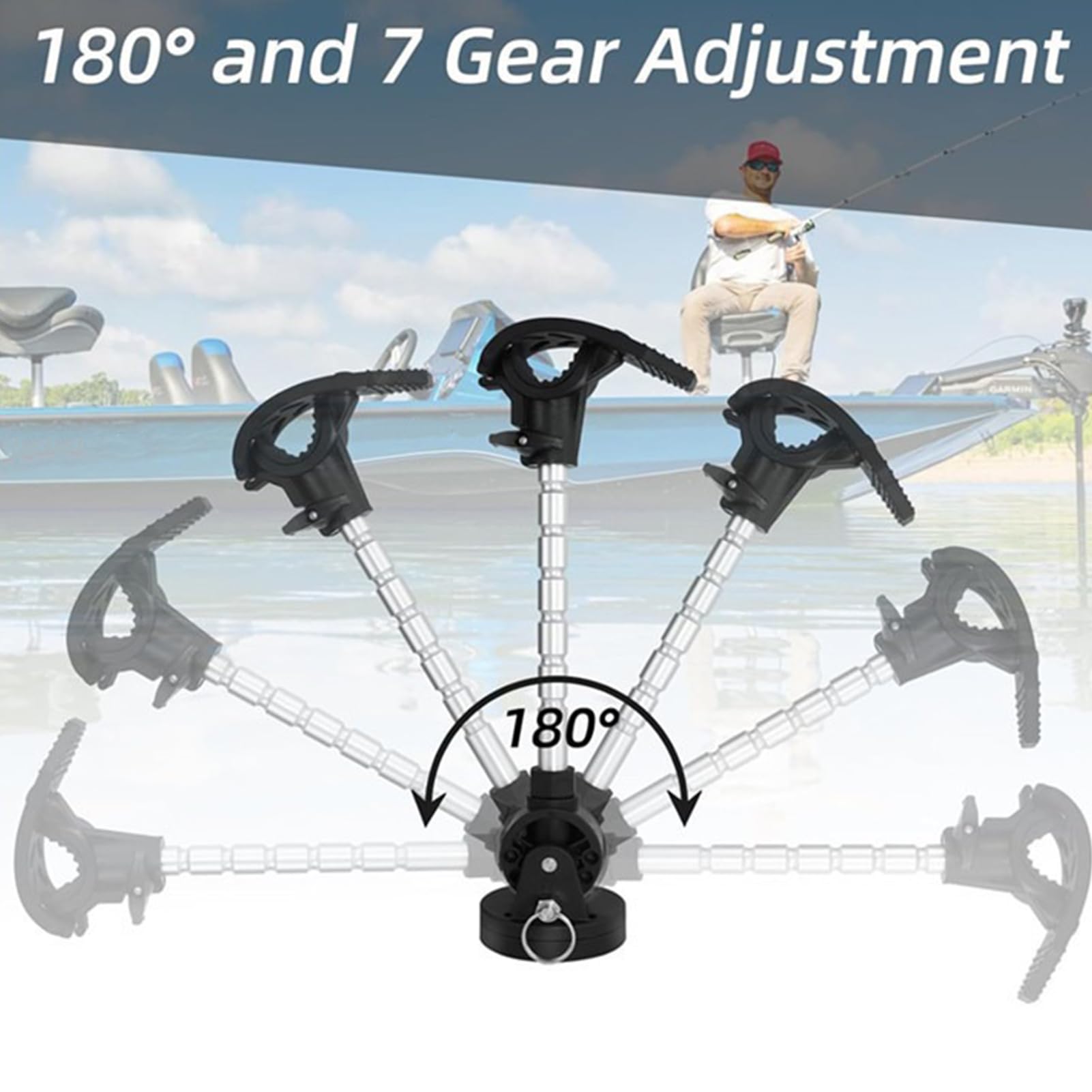 Supporto Stabilizzatore Motore Da A Tradina | Stabilizzatore Per Motore Da Traino Con Supporto,Accessorio Nautico Universale Barca Campeggio Auto Kayak E Yacht