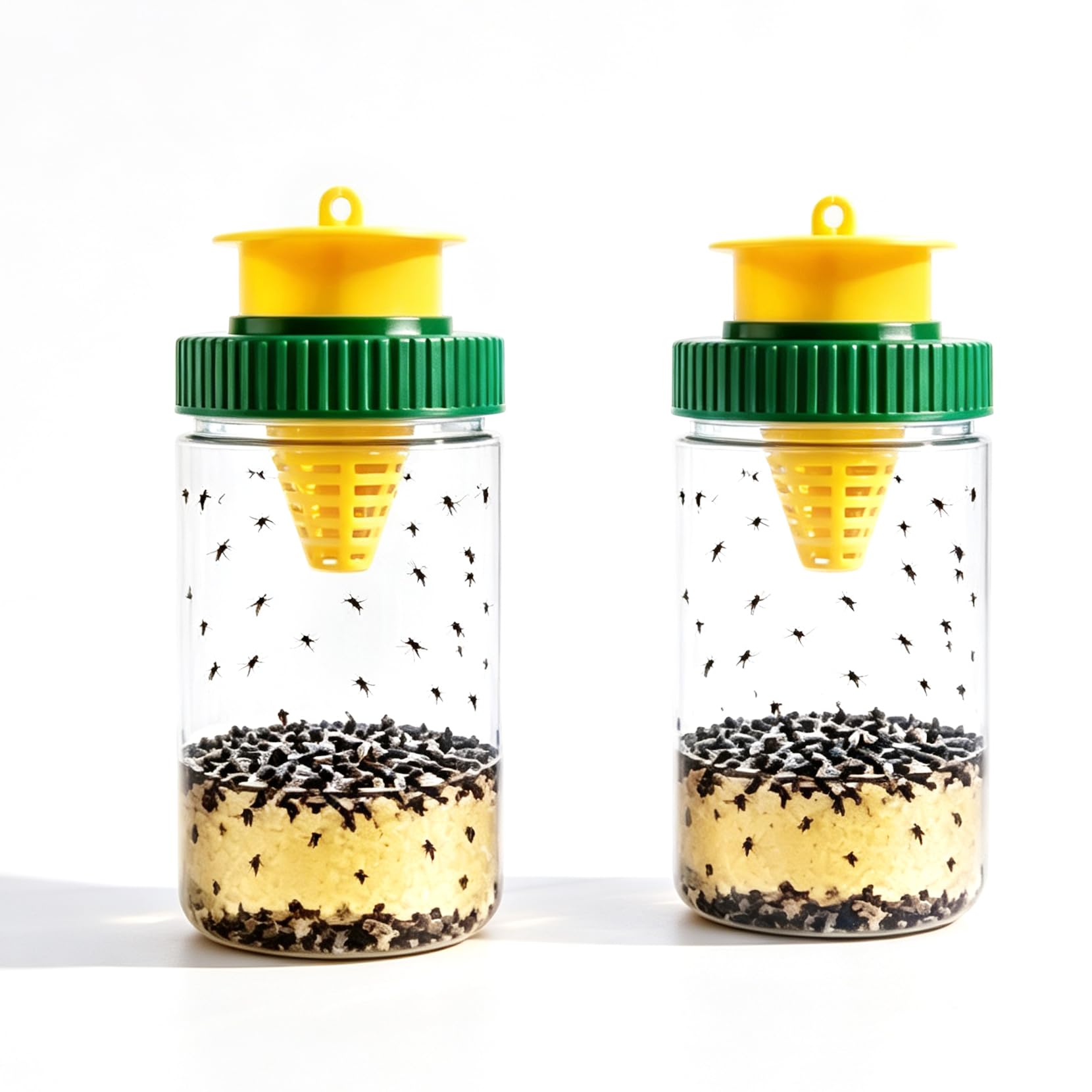 Reusable Outdoor Hanging Fly Traps, Fly Catcher Bottle, Ready-to-Use Trap