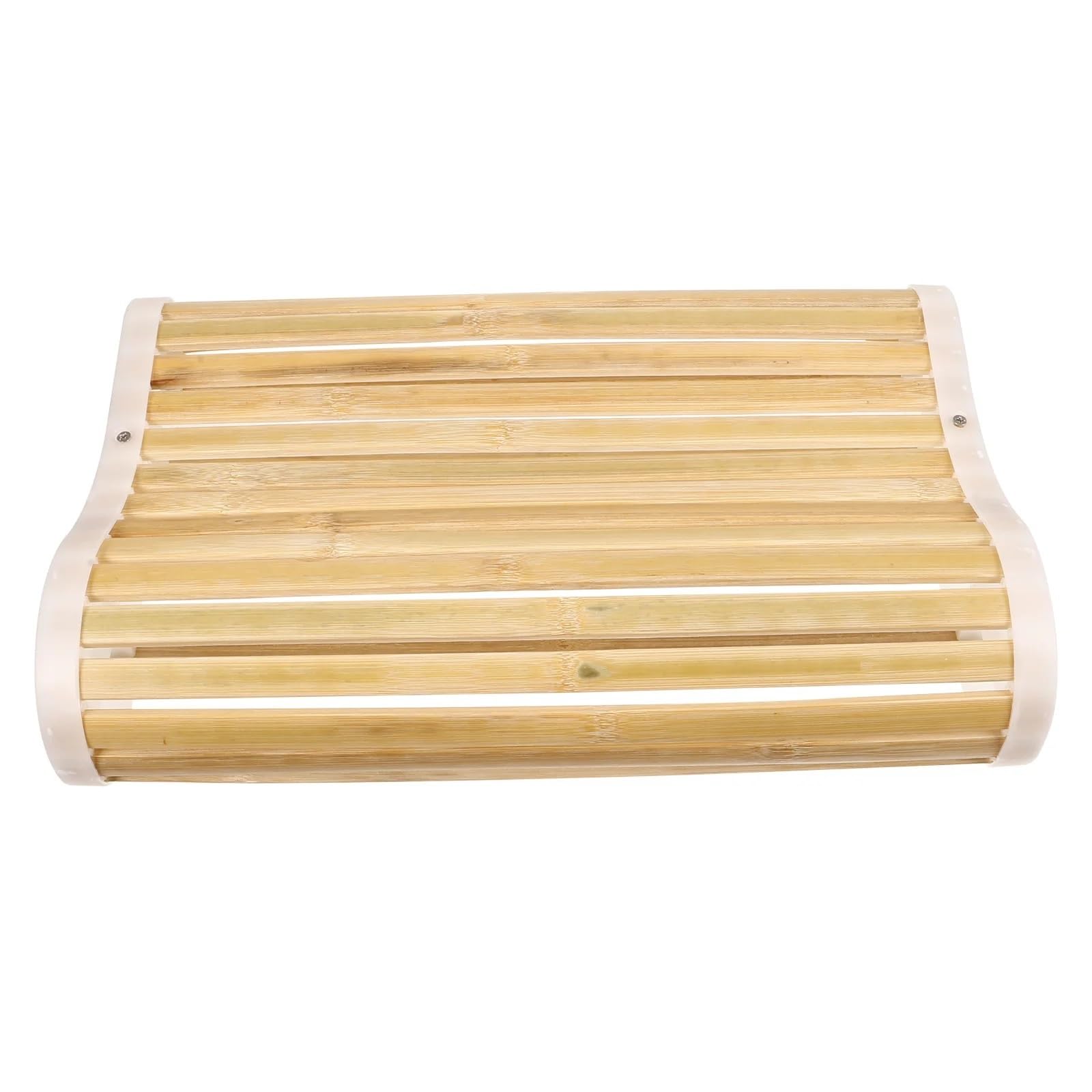 CQAHDSEVF Sauna Headrest Pillow, Sauna Headrest Wooden Bamboo Pillow 27x40cm Hollow Neck Rest