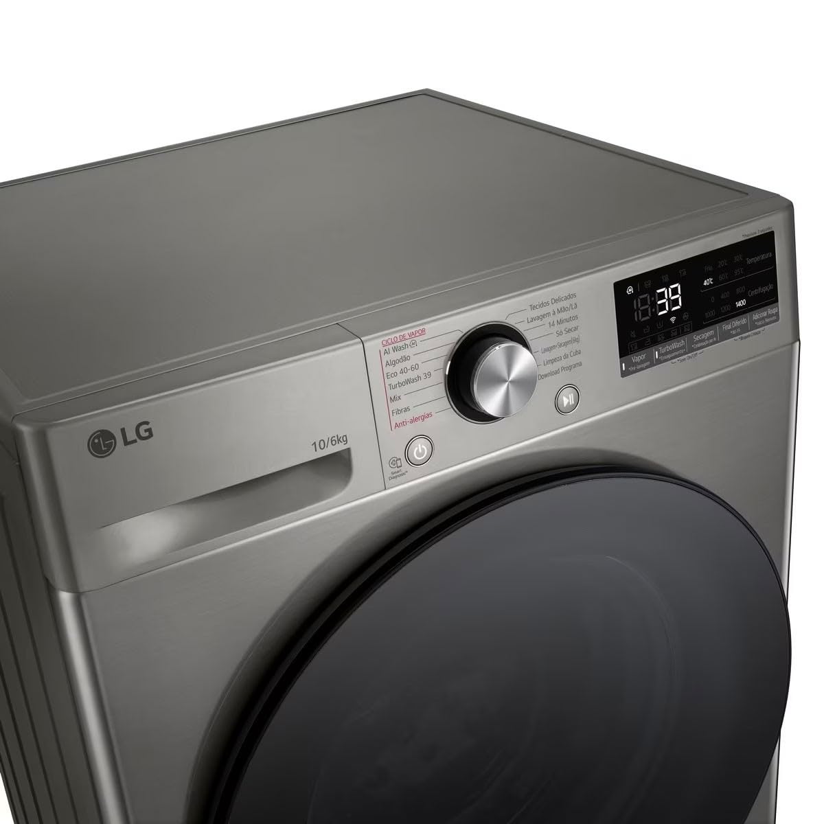 LG Lavadora y Secadora F4DR7010SGS 10 Kg Gris