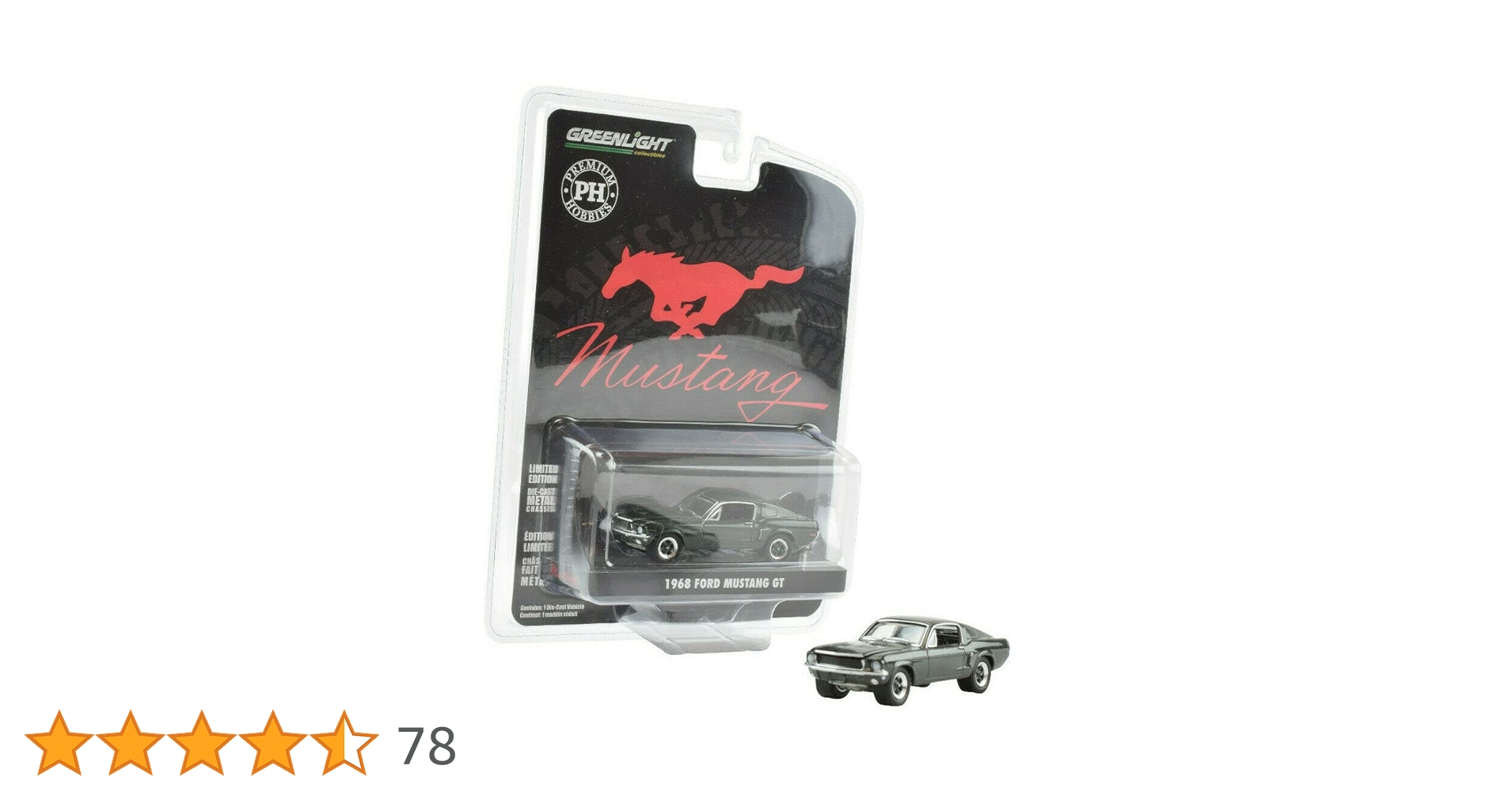 Amazon | Greenlight x Premium Hobbies Highland Green 1968 Ford