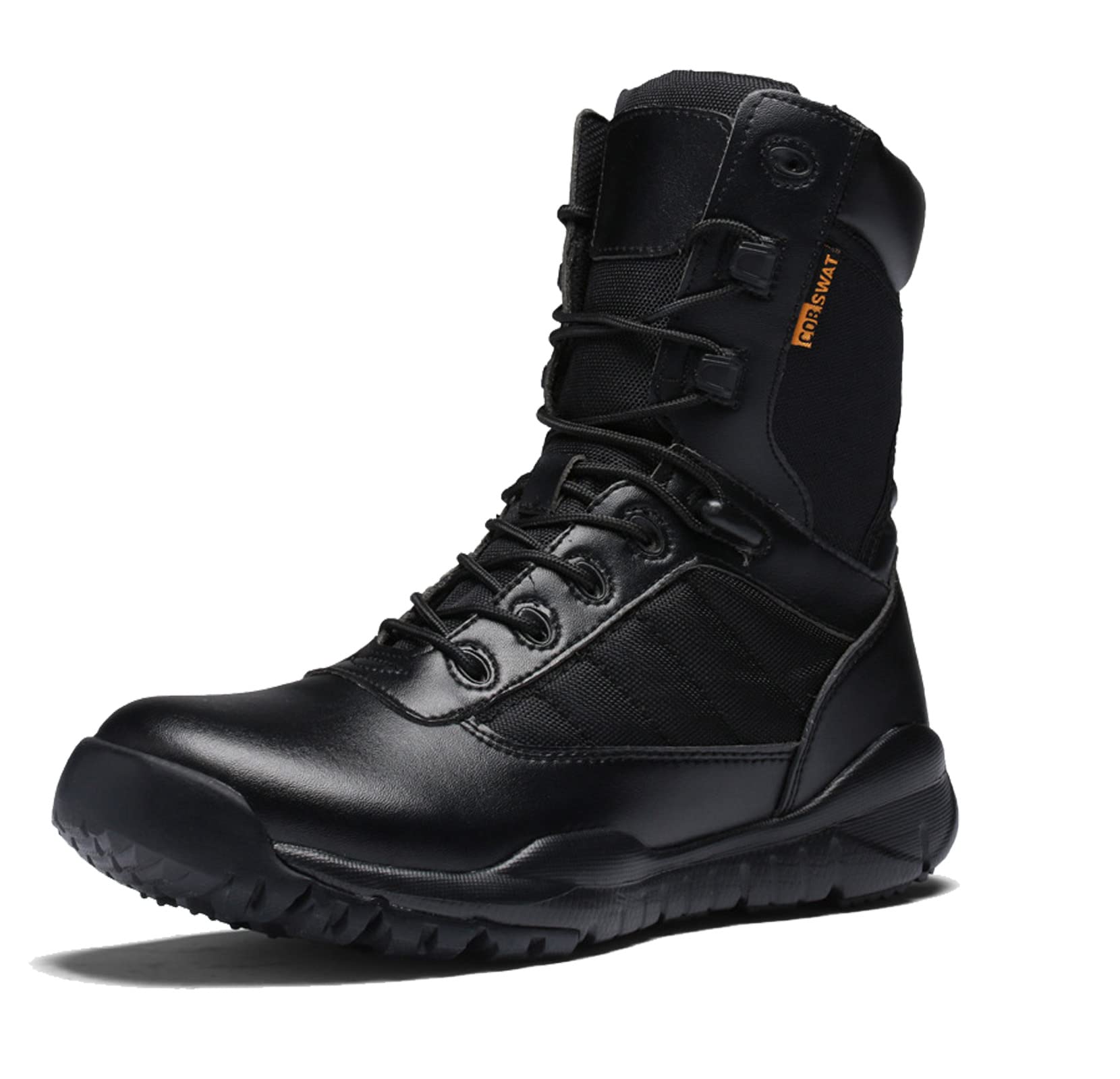 Men's Leather Military Tactical Boots Work Boots Desert Combat Army Combat Boots for Hiking Motorcycle Climbing