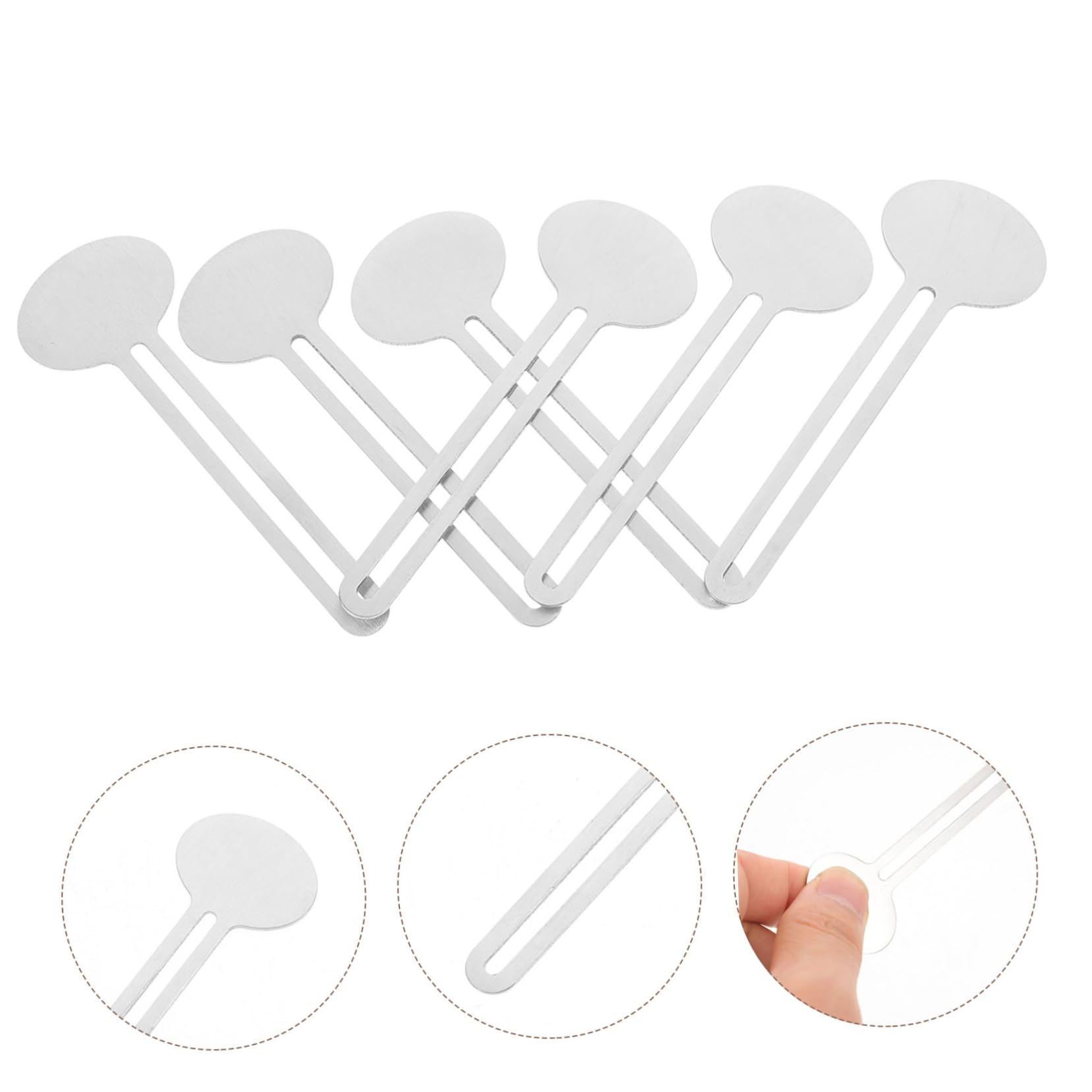 KICHOUSE 6pcs Extrusion Tool Toothpaste Squeezer Tube Squeezer Tool Toothpaste Roller Squeezer Toothpaste Dispenser Squeezers Tube Key Squeezer Tube Squeezers Silver Aluminum Alloy