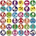 ASL Classroom Hand Signal Cards - 36 Classroom Hand Signal Decor Sign Language Posters for Teachers Students Visual Cues (Retro Groovy)