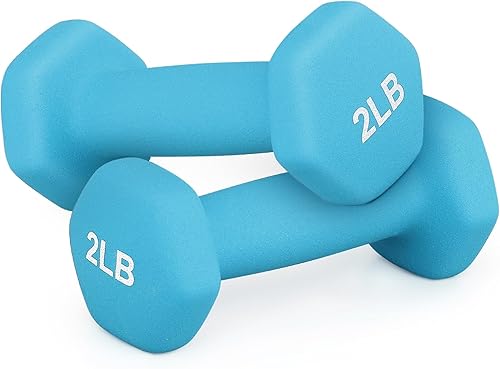 MADOG - Juego de mancuernas hexagonales con revestimiento de neopreno antideslizante para equipo de gimnasio en casa, entrenamiento de fuerza